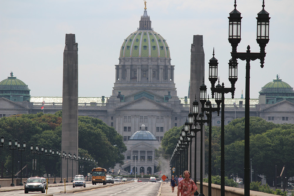 PA State Capitol Building in Harrisburg, PA: Hydronic Panel Radiators, Fan Coil Units, Central Station Air Handling Units, Finned Tube Radiation, & Coil hookup Valve Packs